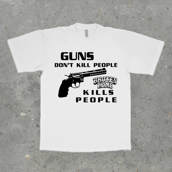 GUN VIOLENCE WHITE T-SHIRT
