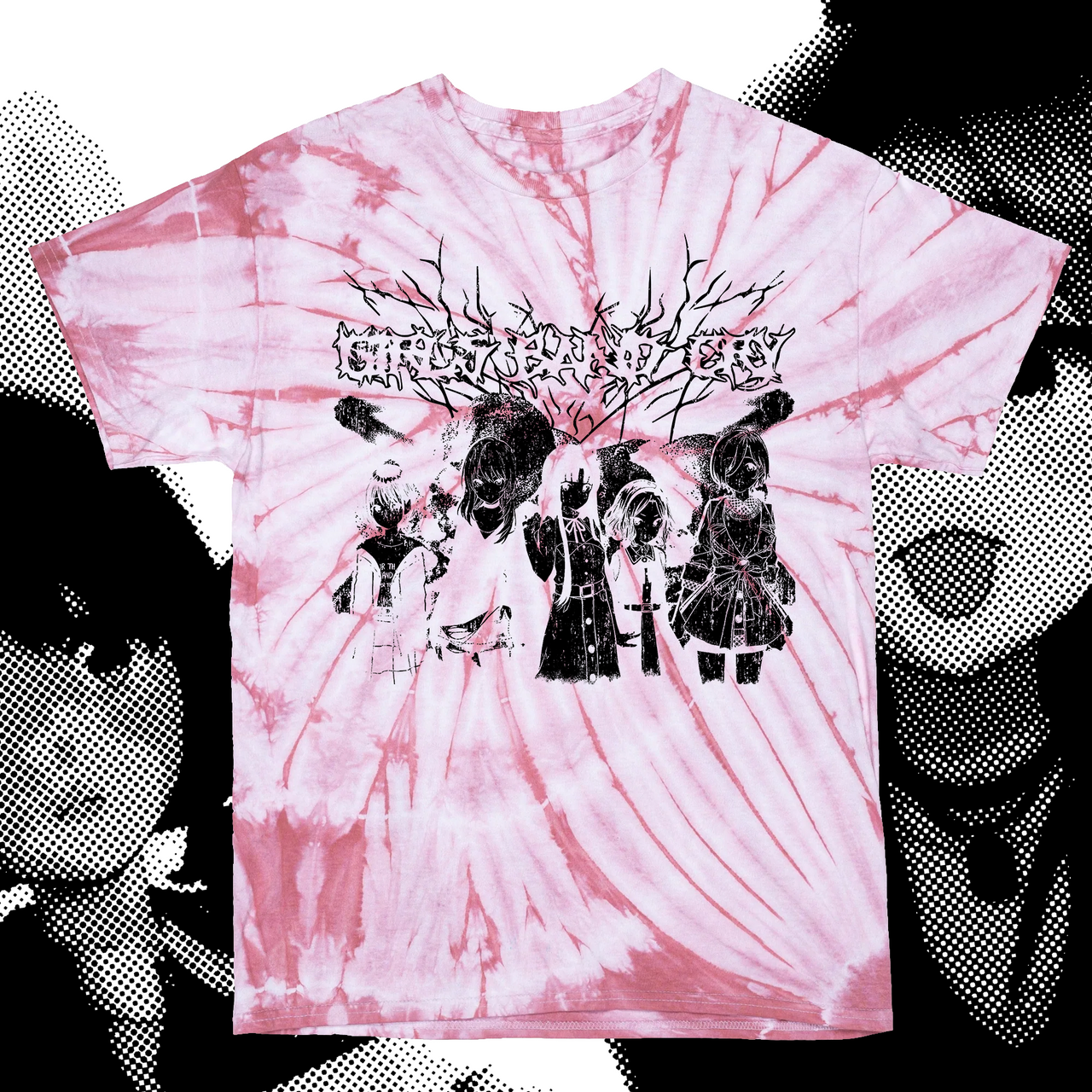 'GIRLS BAND CRY' PINK TIE DYE T-SHIRT